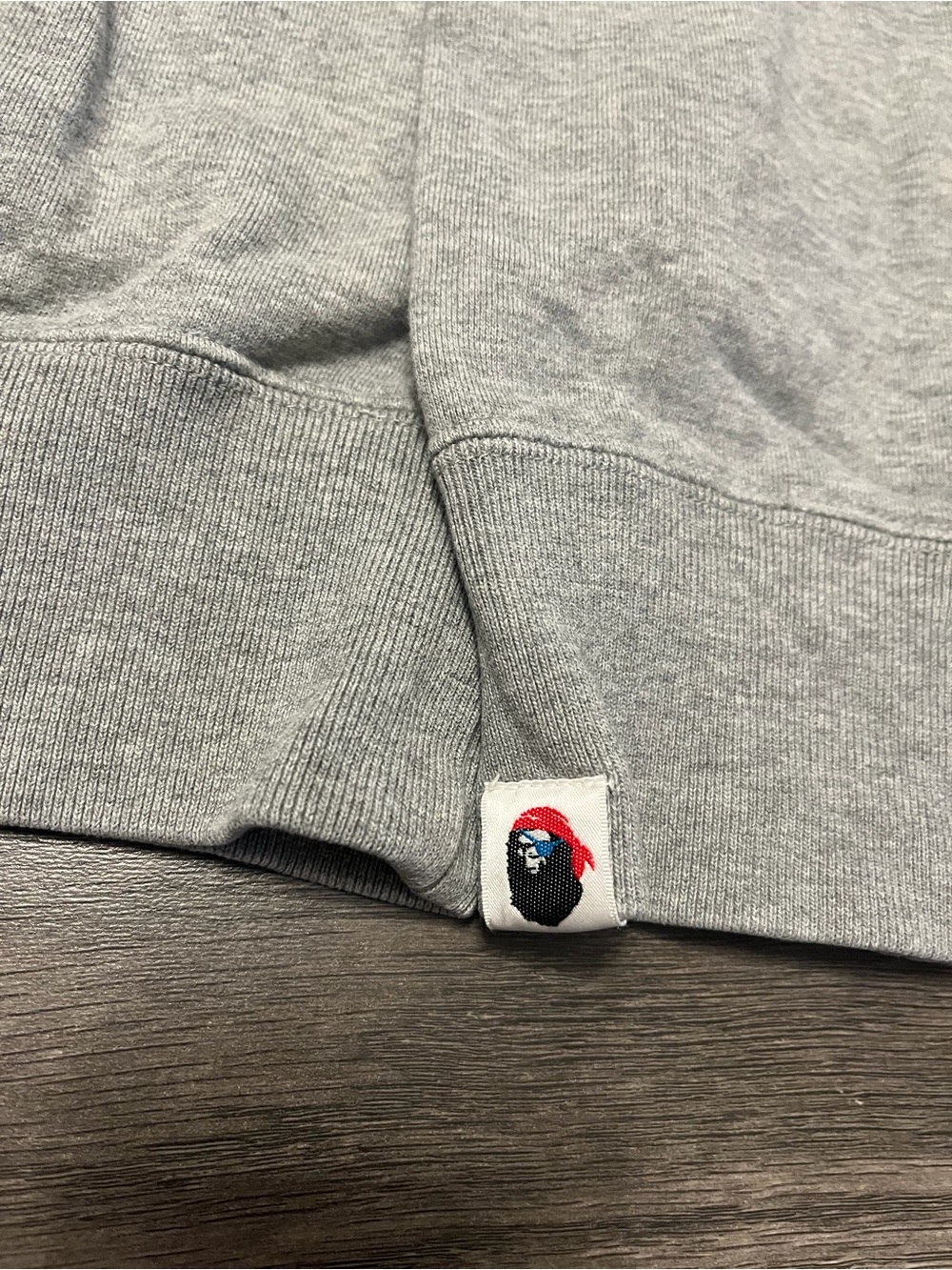 Bape pirate babymilo Grey Pirate Ape Crewneck Sweatshirt - Picture 5 of 5